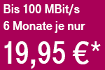 Aktionspreis 19,95 € für alle Telekom MagentaZuhause Breitband Tarife