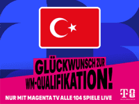 Spiele der türkischen Nationalmannschaft bei der Fußball WM 2026 mit MagentaTV der Telekom